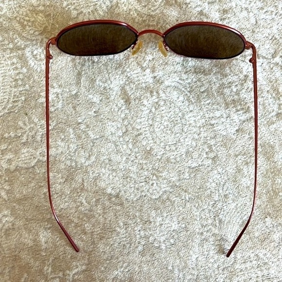 Fendi Retro Pink Metal Wire Frame Sunglasses Round Geometric Lightweight Shades main image 6